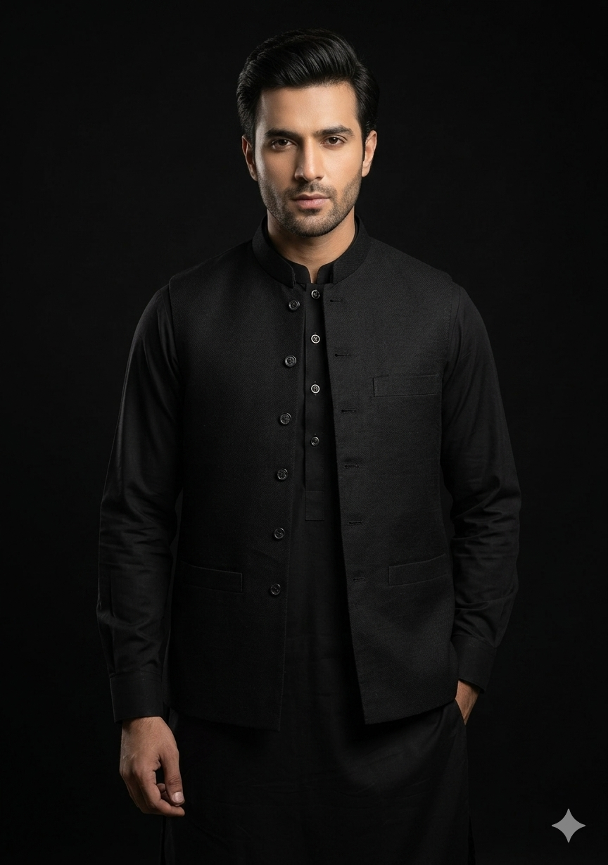 Noshi Wash And Wear &  Waist Coat Collection 3 Piece