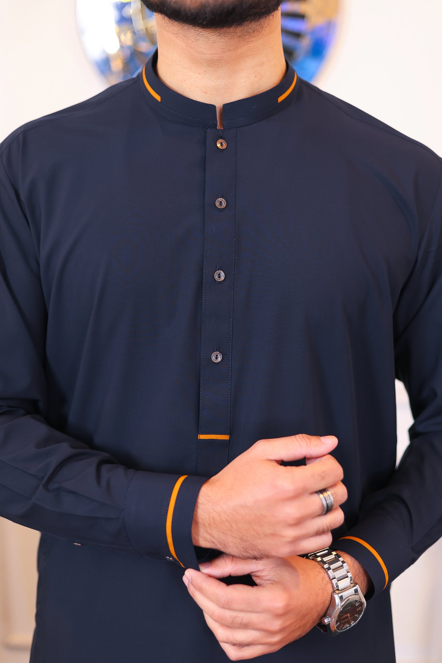 Royal Wash and Wear Kameez Shalwar – Dark Blue