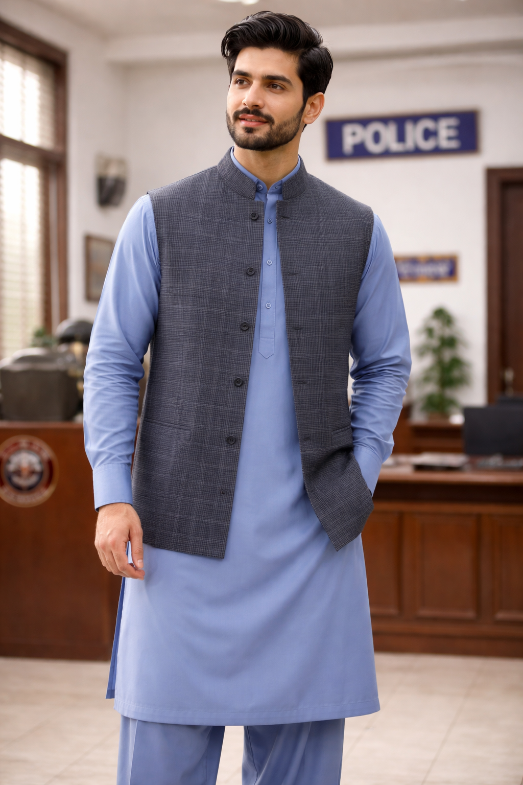 Noshi Wash And Wear & Waist Coat Collection 3 Piece