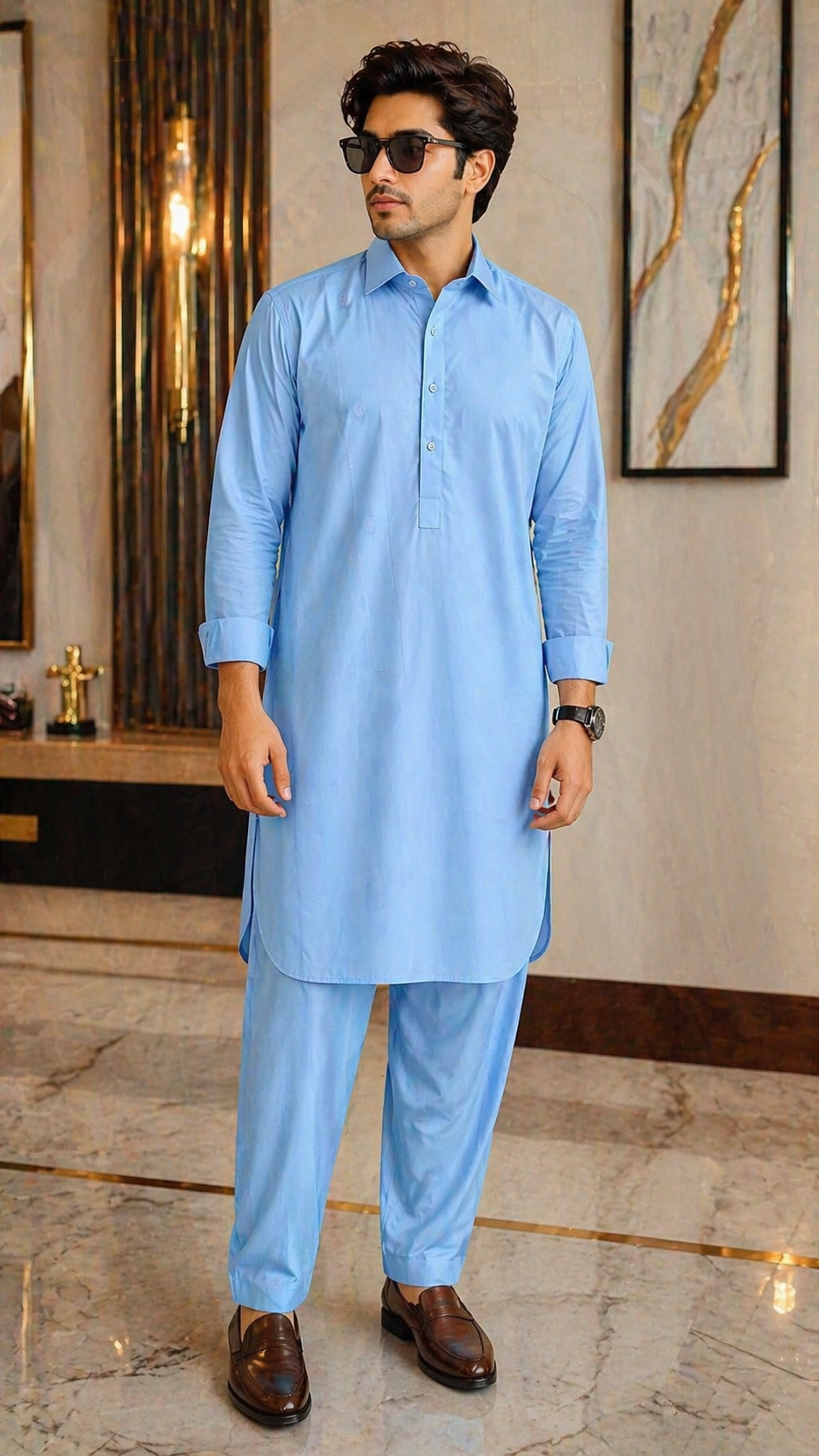 Royal Hard Cotton Kameez Shalwar Stiched